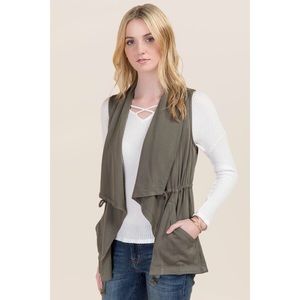 Francesca’s Harper Draped Anorak Vest